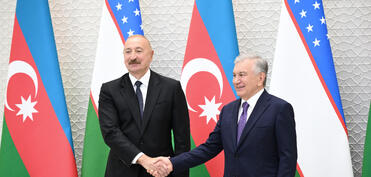Daşkənddə Azərbaycan Prezidenti İlham Əliyevin Özbəkistan Prezidenti ilə təkbətək görüşü olub