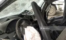 Yevlaxda maşın motosikletlə toqquşub, sürücü ölüb