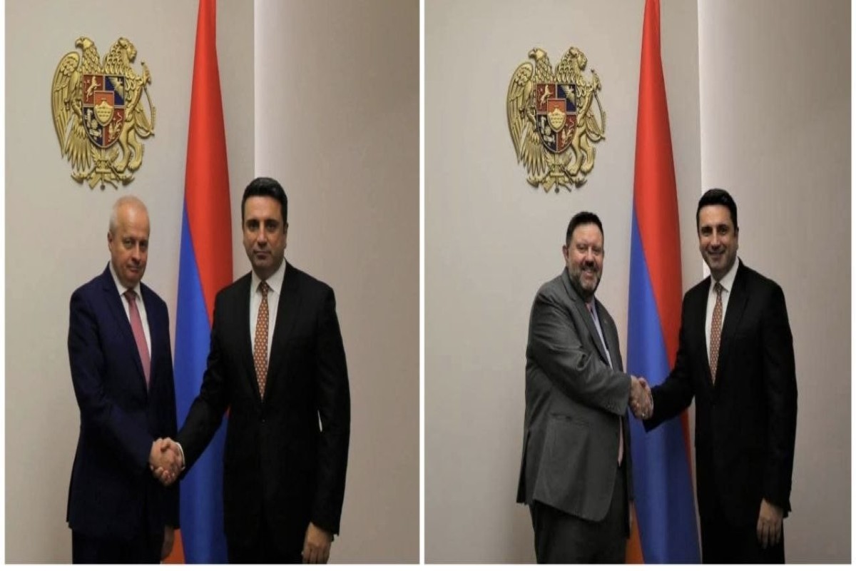 Alen Simonyan eyni gündə ABŞ və Rusiya diplomatları ilə regional məsələləri müzakirə edib