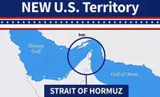 Tramp Hörmüz boğazının ABŞ ərazilərindən biri kimi göstərildiyi şəkil paylaşıb