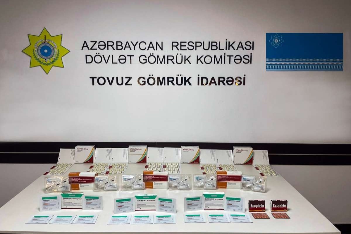Bəyan edilməyən dərmanların gömrük sərhədindən keçirilməsinin qarşısı alınıb