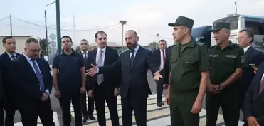 Ararat Mirzoyan erməni diplomatlarla birgə Ermənistan-Türkiyə sərhəd-keçid məntəqəsinə baş çəkib