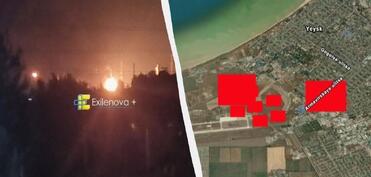 Ukrayna Ordusu Rusiyada hərbi aerodroma və neft emalı zavoduna zərbə endirib