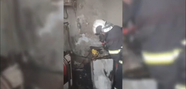 Naxçıvan şəhərində yaşayış binasında yanğın olub
