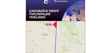 Qarabağın rəsmi toponimləri rəqəmsal xəritədə yenilənib