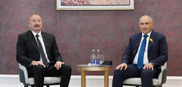 İlham Əliyevin sosial media hesablarında Nikol Paşinyanla görüşünə dair paylaşım etdi