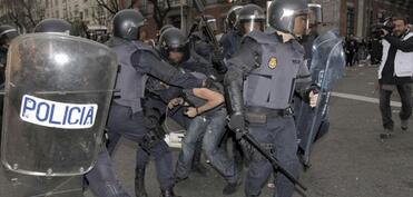 Madriddə Seutaya dəstək nümayişləri zamanı dörd polis əməkdaşı xəsarət alıb