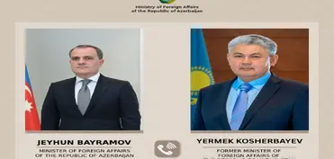 Ceyhun Bayramov Qazaxıstanın sabiq xarici işlər naziri Yermek Koşerbayev ilə telefon danışığı aparıb