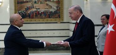 Ərdoğan Prezident Sarayında ölkəmizin Türkiyədəki səfirini qəbul edib