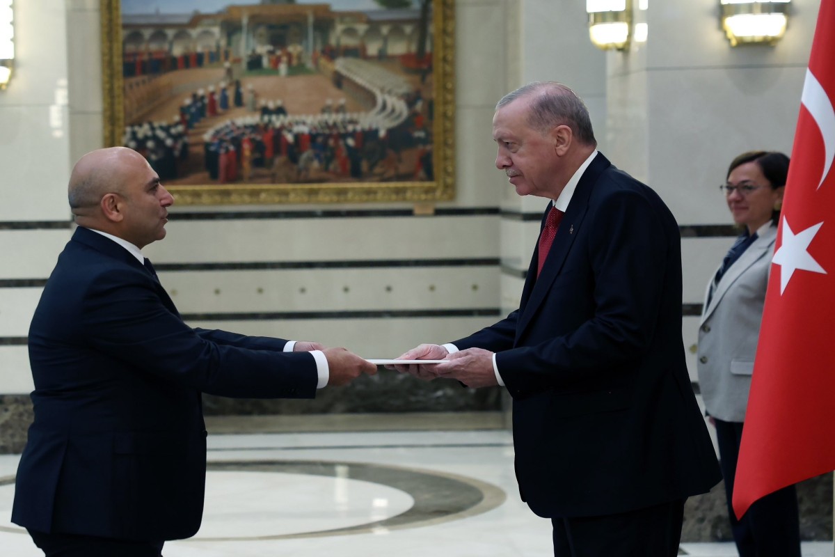 Ərdoğan Prezident Sarayında ölkəmizin Türkiyədəki səfirini qəbul edib
