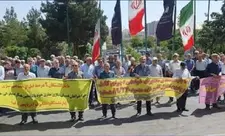 Təbrizli təqaüdçülər yenidən etiraz aksiyası keçirdilər