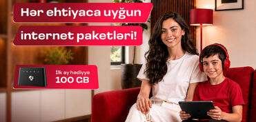 Bakcell-dən Wi-Fi modemi alın, ilk abunəliyiniz pulsuz olsun