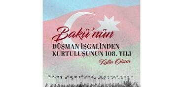 Türkiyə XİN Bakının işğaldan azad edilməsinin 108-ci ildönümü münasibətilə paylaşım edib