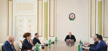 Prezident İlham Əliyev TDT-yə üzv ölkələrin təhlükəsizlik üzrə rəhbər şəxslərini qəbul edib