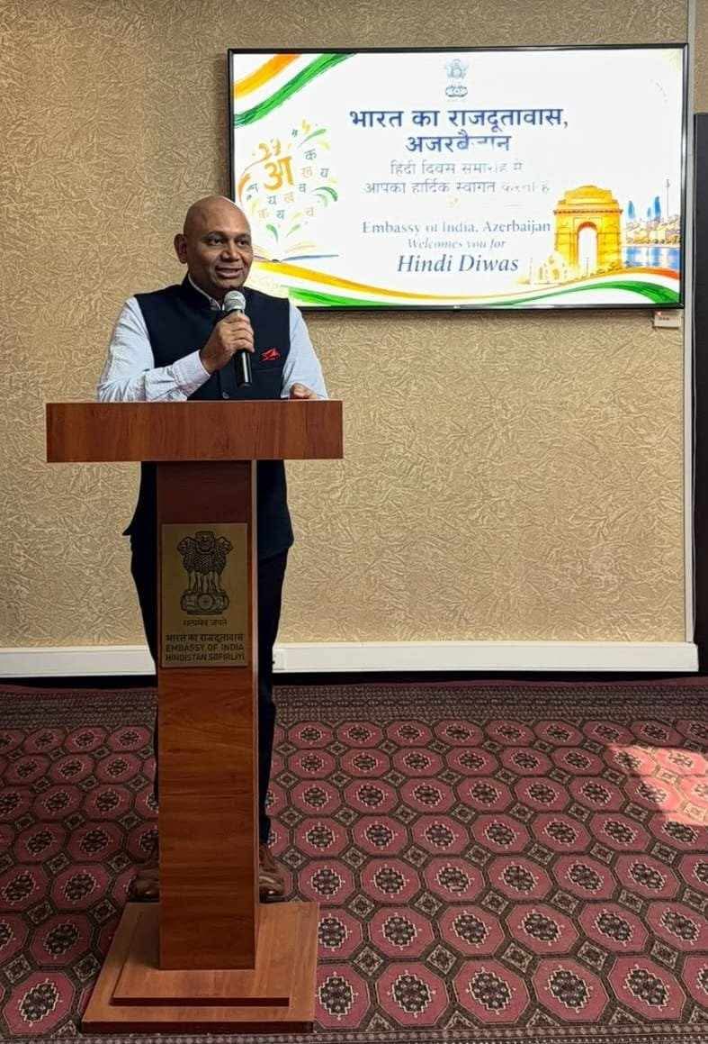 Hindistan səfirliyi Bakıda “Hindi Diwas”-ı qeyd edib