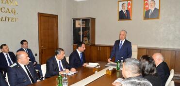 Naftalan Şəhər İcra Hakimiyyətinin yeni başçısı kollektivə təqdim edilib