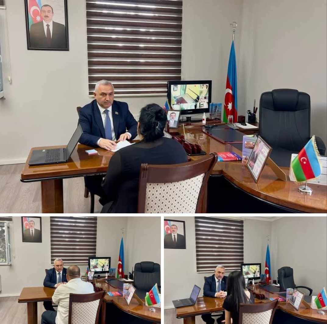 Deputat Azər Allahverənov Kürdəxanı qəsəbəsində vətəndaşları qəbul edib