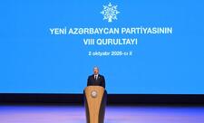 Yeni Azərbaycan Partiyasının VIII Qurultayı keçirilir, Prezident çıxış edir -YENİLƏNİB