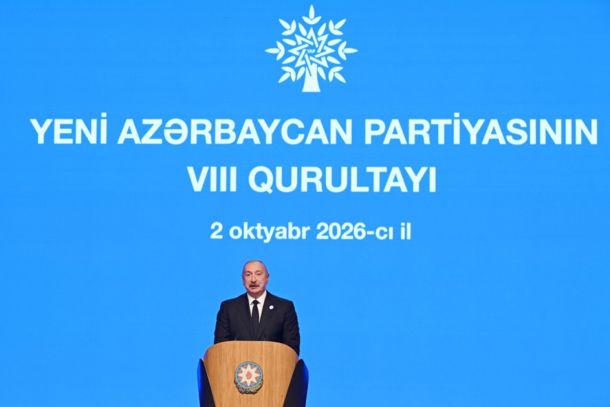 Prezident İlham Əliyev: Yeni Azərbaycan Partiyası Cənubi Qafqazın ən böyük siyasi qüvvəsidir