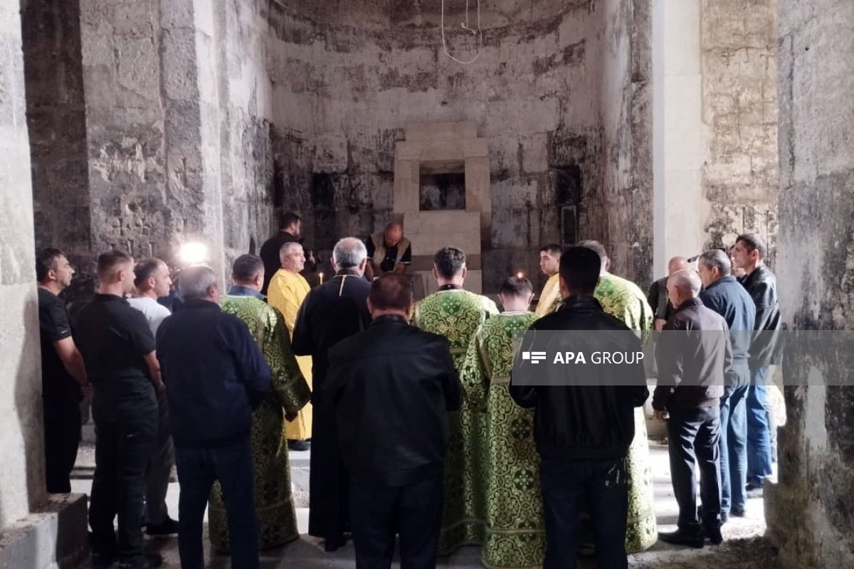 Alban-Udi Dini İcmasının nümayəndələri Laçındakı Ağoğlan Manastırını ziyarət ediblər - FOTO