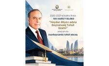 100 əcnəbi tələbə “Heydər Əliyev adına Beynəlxalq Təhsil Qrantı” ilə Azərbaycanda təhsil alacaq
