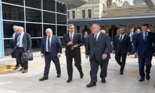 Çexiyanın nəqliyyat naziri Bakı Dəmiryol Vağzalında olub