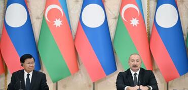 Azərbaycan və Laos prezidentləri mətbuata bəyanatlarla çıxış ediblər - YENİLƏNİB-1  - YENİLƏNİB