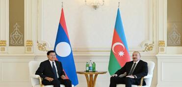 Azərbaycan və Laos prezidentlərinin təkbətək görüşü olub