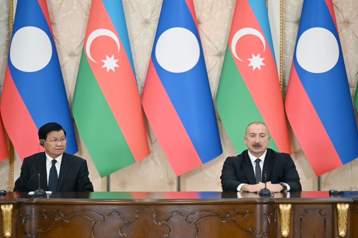 Azərbaycan və Laos prezidentləri mətbuata bəyanatlarla çıxış ediblər - YENİLƏNİB