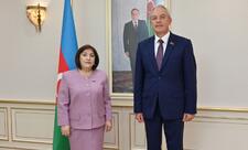 Sahibə Qafarova Belarus Milli Assambleyası Nümayəndələr Palatasının sədri ilə görüşüb