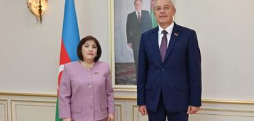 Sahibə Qafarova Belarus Milli Assambleyası Nümayəndələr Palatasının sədri ilə görüşüb