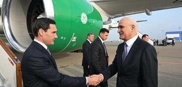 Türkmənistan Prezidenti Azərbaycana səfərə gəlib