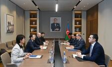 Ceyhun Bayramov AQEM-in Baş katibi ilə görüşüb