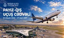 Heydər Əliyev Beynəlxalq Aeroportu payız-qış uçuş cədvəlinə keçir
