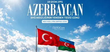 Ərdoğan Azərbaycanı Müstəqilliyin Bərpası Günü münasibətilə təbrik edib