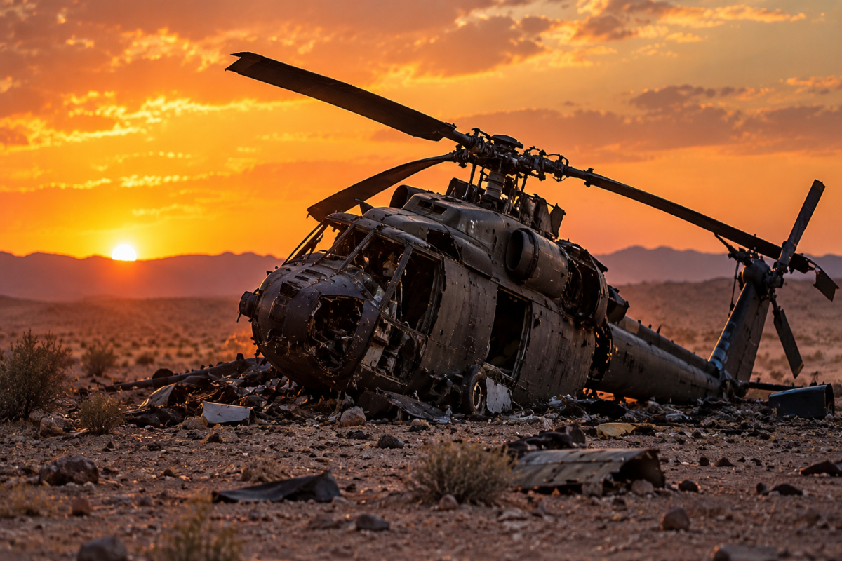 Səudiyyə Ərəbistanında hərbi helikopter qəzaya uğrayıb, ölənlər var