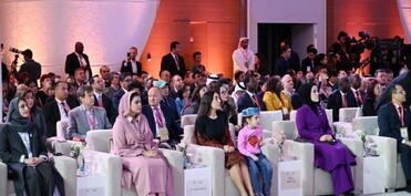 Leyla Əliyeva Səmərqənddə Uşaqların rifahına investisiya mövzusunda Ümumdünya Sammitinin açılışında iştirak edib - FOTO