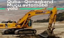 Quba–Qonaqkənd–Muçu yolunda sürüşmənin fəsadları aradan qaldırılır