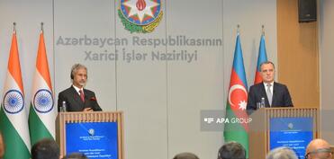 Azərbaycan və Hindistan XİN rəhbərləri Ermənistanla normallaşma prosesini müzakirə edib