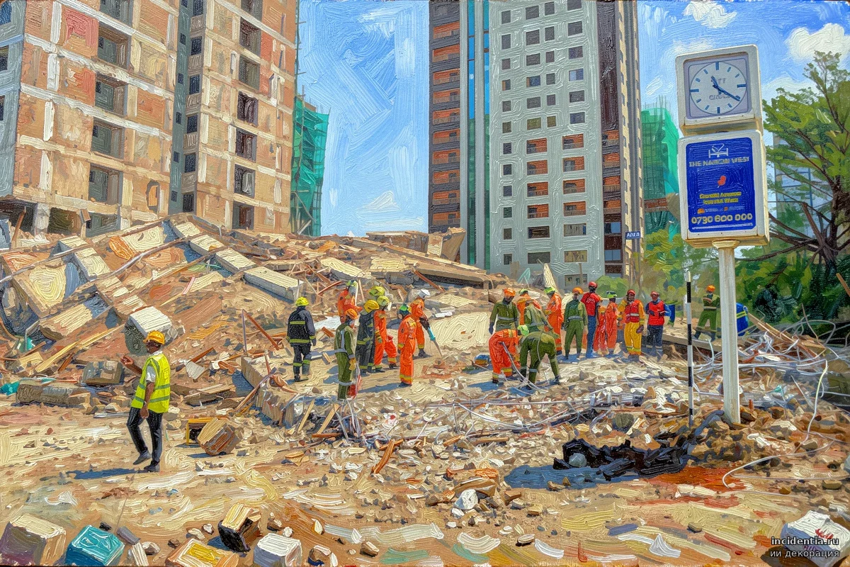 Keniyada 18 mərtəbəli bina uçub, dağıntılar altında qalanlar var