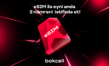 Bakcell eSIM ilə eyni anda iki nömrədən istifadə edin