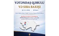 Vilayət Eyvazov Gəncədə vətəndaş qəbulu və sıra baxışı keçirəcək