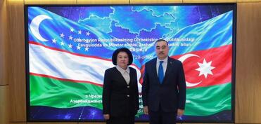 Rəşad Məmmədov Özbəkistan Ali Məhkəməsinin sədri ilə görüşdü