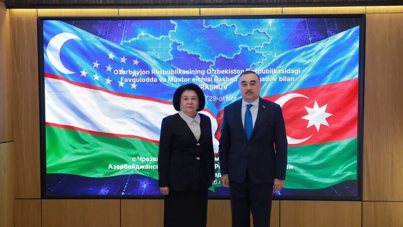 Rəşad Məmmədov Özbəkistan Ali Məhkəməsinin sədri ilə görüşdü