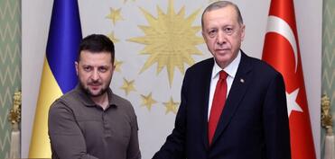 Ərdoğan Zelenskini qəbul edib